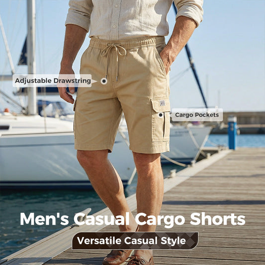 👖 50% de Réduction! 🔥 Short Cargo Homme Décontracté – Poches Multiples, Cordon Ajustable & Confort Respirant 🧍‍♂️