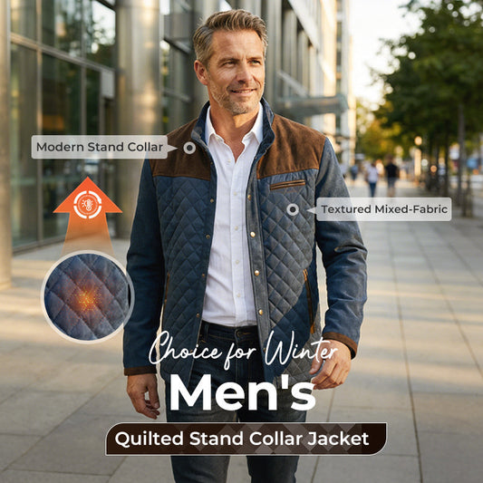 🧥 60% DE RÉDUCTION! 🧵 Veste Matelassée Homme à Col Montant – Léger et Chaud, Déperlant & Design Minimaliste Élégant 🛡️
