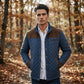 🧥 60% DE RÉDUCTION! 🧵 Veste Matelassée Homme à Col Montant – Léger et Chaud, Déperlant & Design Minimaliste Élégant 🛡️