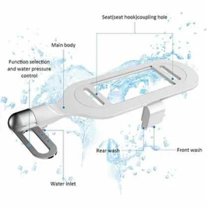 🚽 60% DE RÉDUCTION ! 💦 Bidet à Double Buse sans Électricité – Propreté Supérieure, Économique & Installation Facile 🌿