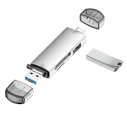 💾 50% DE RÉDUCTION! 📲 Lecteur de Carte OTG USB 3.0 6-en-1 – Compatible Smartphone/PC, Transfert Rapide & Compact pour Tous Vos Fichiers ⚡