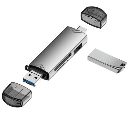 💾 50% DE RÉDUCTION! 📲 Lecteur de Carte OTG USB 3.0 6-en-1 – Compatible Smartphone/PC, Transfert Rapide & Compact pour Tous Vos Fichiers ⚡