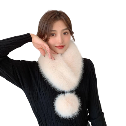🧣 50% DE RÉDUCTION! ❄️ Écharpe en Fausse Fourrure avec Fermeture Magnétique – Douce, Chaud et Élégant Design pour l‘Hiver ⛄