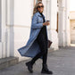 🧥 60% DE RÉDUCTION! 👖 Manteau Long en Denim Boutonné pour Femme – Style Intemporel, Tissu Durable & Parfait pour la Mi-Saison 🍂 LIVRAISON GRATUITE