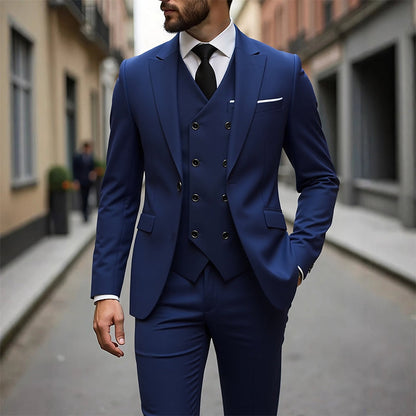 🤵 56% DE RÉDUCTION EXCLUSIVE ! ✨ Costume 3 Pièces Homme Slim Fit – Coupe Élégante, Tissu Premium & Parfait pour Cérémonies 🎩