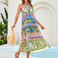 👗 50% DE RÉDUCTION ⏰ Robe ample à imprimé audacieux pour femme – Tissu fluide, coupe décontractée & design unique – parfaite pour l’été, les voyages ou un look artistique au quotidien 🎨