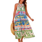 👗 50% DE RÉDUCTION ⏰ Robe ample à imprimé audacieux pour femme – Tissu fluide, coupe décontractée & design unique – parfaite pour l’été, les voyages ou un look artistique au quotidien 🎨