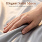 🛏️ 50% DE RÉDUCTION ! ✨ Drap Plat en Satin Uni – Toucher Extrêmement Doux, Sensation Apaisante & Idéal pour le Sommeil 😴