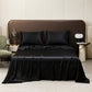 🛏️ 50% DE RÉDUCTION ! ✨ Drap Plat en Satin Uni – Toucher Extrêmement Doux, Sensation Apaisante & Idéal pour le Sommeil 😴