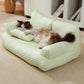 🐶 50% DE RÉDUCTION ❄️ Lit canapé rafraîchissant en soie glacée pour chiens – Respirant & lavable – Surface anti-chaleur, antidérapant & confortable – idéal pour l’été ou les sols chauds 🛋️