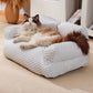 🐶 50% DE RÉDUCTION ❄️ Lit canapé rafraîchissant en soie glacée pour chiens – Respirant & lavable – Surface anti-chaleur, antidérapant & confortable – idéal pour l’été ou les sols chauds 🛋️