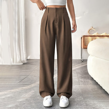 👖 60% DE RÉDUCTION ! ✨ Pantalon Large à Taille Haute pour Femme – Coupe Flatteuse, Tissu Confortable & Style Tendance 👗