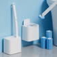 🚽 50% DE RÉDUCTION! 🧹 Ensemble de brosses de toilettes jetables – 18 recharges incluses, hygiénique & efficace – Nettoyage sans contact pour des toilettes impeccables ✨