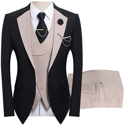 🤵 50% DE RÉDUCTION ! ✨ Costume de Mariage Moderne aux Couleurs Contrastées – Coupe Élégante, Design Raffiné & Look de Cérémonie 💍