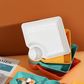 🍽️ ACHETEZ 2, OFFERT 1! ✨ Assiette à Snacks et Apéritifs – Récipient à Sauce Intégré, Pratique & Facile à Nettoyer 🥄