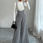 👖 60% DE RÉDUCTION ! 🐾 Pantalon Taille Haute Classique à Bretelles Motif Pied-de-Poule – Coupe Élégante, Motif Intemporel & Charme Vintage 🎀