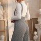 👖 60% DE RÉDUCTION ! 🐾 Pantalon Taille Haute Classique à Bretelles Motif Pied-de-Poule – Coupe Élégante, Motif Intemporel & Charme Vintage 🎀