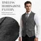 👔 60 % DE RÉDUCTION MAINTENANT ! ✨ Gilet de costume classique en tweed à chevrons pour homme – Texture élégante, coupe ajustée et style vintage 🧥