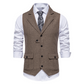 👔 60 % DE RÉDUCTION MAINTENANT ! ✨ Gilet de costume classique en tweed à chevrons pour homme – Texture élégante, coupe ajustée et style vintage 🧥