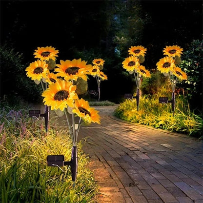 🌻 50% DE RÉDUCTION ☀️ Lampes solaires tournesol étanches – Pétales réalistes & IP65 – Allumage automatique, 8–12 h d’éclairage – parfaites pour le jardin ou la terrasse 🌿✨🏡