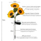 🌻 50% DE RÉDUCTION ☀️ Lampes solaires tournesol étanches – Pétales réalistes & IP65 – Allumage automatique, 8–12 h d’éclairage – parfaites pour le jardin ou la terrasse 🌿✨🏡