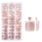💅 50% DE RÉDUCTION! ✨ Ongles Artificiels pour Femmes – 24 Pièces, Design Élégant & Faciles à Poser Pour Une Manucure Parfaite À Domicile 🌸