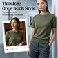 👕 60% DE RÉDUCTION ! ✨ T-shirt à Manches Courtes et Col Rond pour Femme – Nouveauté – Doux & Respirant, Coupe Décontractée & Basique Polyvalent 🌸
