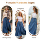 👗 60% DE RÉDUCTION ! ✨ Jupe en Jean Vintage à Boutons sur le Devant – Coupe Trapèze – Style Rétro, Taille Ajustable & Look Décontracté 💙