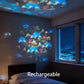 🌌 50% DE RÉDUCTION 🌈 Projecteur LED rotatif dynamique – Lumières douces & changeantes – Apaise les nuits agitées – parfait pour la détente à la maison ou les soirées calmes ✨🛋️