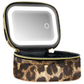 💄 50% DE RÉDUCTION 💎 Trousse de maquillage de voyage avec miroir LED – Éclairage réglable & recharge USB-C – Design compact, parfaite pour les déplacements ou le quotidien 🌟✨