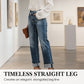 👖 60% DE RÉDUCTION! 💙 Jean Stretch Taille Haute Jambe Droite pour Femme – Confortable, Silhouette Allongeante & Look Classique pour Un Style Intemporel ✨