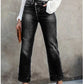 👖 50% DE RÉDUCTION! 💙 Jean Stretch Taille Haute Jambe Droite pour Femme – Confortable, Silhouette Allongeante & Look Classique ✨