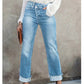 👖 60% DE RÉDUCTION! 💙 Jean Stretch Taille Haute Jambe Droite pour Femme – Confortable, Silhouette Allongeante & Look Classique pour Un Style Intemporel ✨