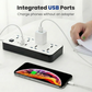 🔌 50 % de Réduction ⚡ Prise de courant multiprise avec longue rallonge – Ports USB inclus, protection contre les surtensions & design compact 📱
