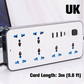 🔌 50 % de Réduction ⚡ Prise de courant multiprise avec longue rallonge – Ports USB inclus, protection contre les surtensions & design compact 📱