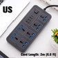 🔌 50 % de Réduction ⚡ Prise de courant multiprise avec longue rallonge – Ports USB inclus, protection contre les surtensions & design compact 📱