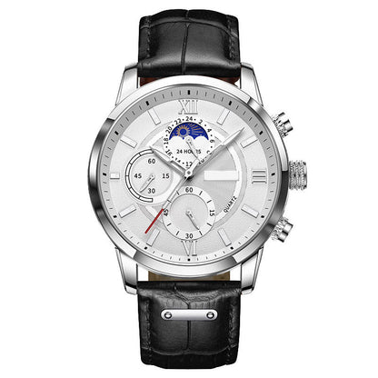 ⌚ 60% DE RÉDUCTION ! 💧 Montre Quartz Multifonction Imperméable & Luminescente pour Homme – Chronographe, Date & Affichage Nocturne ✨