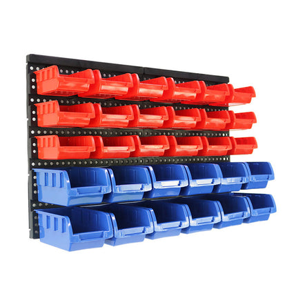 🧺 60% DE RÉDUCTION ! 🔥 Organisateur Mural de Rangement à 30 Compartiments – Gagne de la Place, Idéal pour Bijoux/Outils & Tissu Transparent 🏠