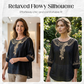👚 60% DE RÉDUCTION 🌸 Blouse femme brodée coton-lin – Broderie florale, manches 3/4 & 4 couleurs – Tailles S-3XL – idéale pour le printemps ou l’été – légère et chic 🌿