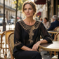 👚 60% DE RÉDUCTION 🌸 Blouse femme brodée coton-lin – Broderie florale, manches 3/4 & 4 couleurs – Tailles S-3XL – idéale pour le printemps ou l’été – légère et chic 🌿