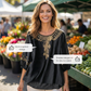 👚 60% DE RÉDUCTION 🌸 Blouse femme brodée coton-lin – Broderie florale, manches 3/4 & 4 couleurs – Tailles S-3XL – idéale pour le printemps ou l’été – légère et chic 🌿