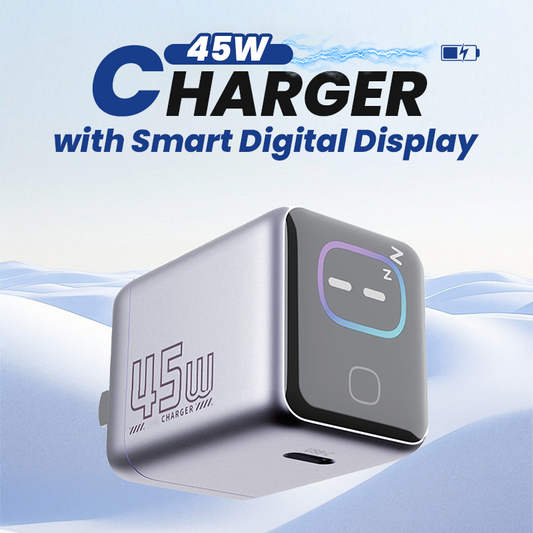 ⚡ 60% DE RÉDUCTION ! 📱 Chargeur 45W avec Écran Numérique Intelligent – Charge Rapide, Affichage en Temps Réel & Compatible Universel 🔋