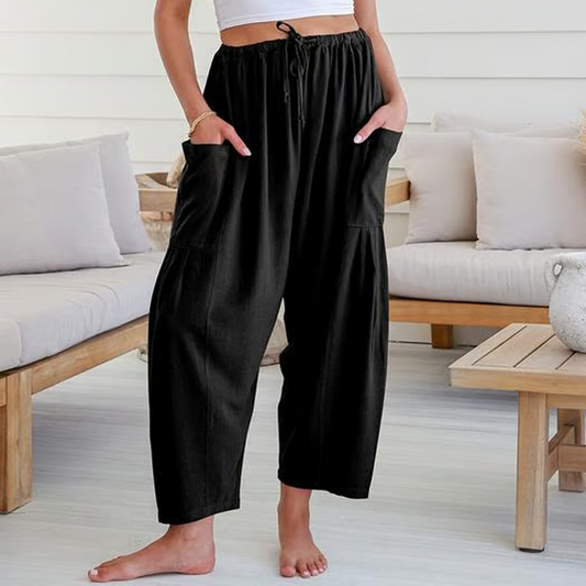 👖 50% DE RÉDUCTION ✨ Pantalon uni à jambes larges pour femme – Décontracté, confortable & élégant – Parfait pour un look chic au quotidien – léger et fluide 🍂🌸