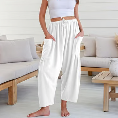 👖 50% DE RÉDUCTION ✨ Pantalon uni à jambes larges pour femme – Décontracté, confortable & élégant – Parfait pour un look chic au quotidien – léger et fluide 🍂🌸
