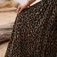 👗 60% DE RÉDUCTION! 🐆 Jupe Longue Fluide à Taille Haute – Imprimé Léopard, Taille Élastique & Volants 🌸