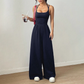 👗 60% DE RÉDUCTION! 🌸 Combinaison-Pantalon Décontractée Femme à Fines Bretelles – Tissu Fluide, Coupe Large & Look Estival ☀️