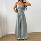👗 60% DE RÉDUCTION! 🌸 Combinaison-Pantalon Décontractée Femme à Fines Bretelles – Tissu Fluide, Coupe Large & Look Estival ☀️
