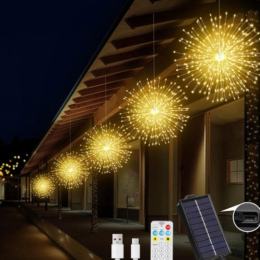 ✨ 50% DE RÉDUCTION! 🎆 Guirlande Lumineuse LED en Fil de Cuivre Effet Feux d'Artifice – Fil Flexible, Lumière Chaude & Parfaite Pour Une Ambiance De Fête Magique 🏠
