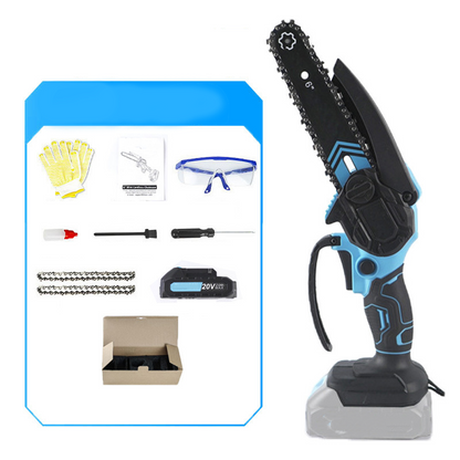 🌳 60% DE RÉDUCTION! 🔋 Mini Tronçonneuse Sans Fil 6 Pouces avec Batterie 20V – Léger, Taille-Précise & Idéal pour l'Élagage ⚡