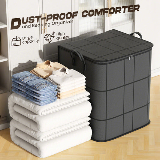 🧺 50% DE RÉDUCTION! 🛏️ Housse de Protection pour Couette & Linge de Lit – Grande Capacité, Tissu Non Tissé Résistant & Design Pliable pour Un Rangement Optimisé 🌿